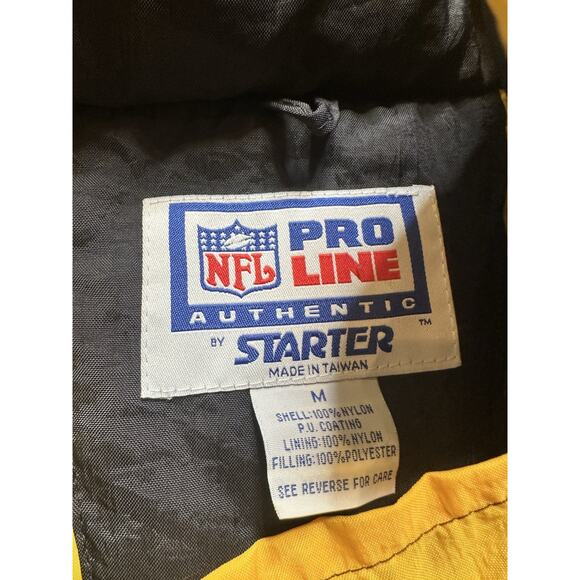 Vintage 1990’s Embroidered Steelers Sports Starter Jacket Size Medium - Picture 7 of 10